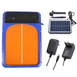 太阳能光感自动感应开关门鸡窝门宠物智能塑料鸡舍鸡笼门鸽子屋门