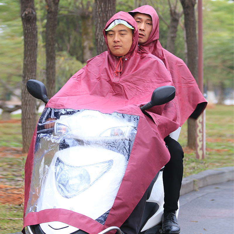 电动车雨衣电瓶车摩托车雨披骑行单双人全身防暴雨加厚防护雨衣