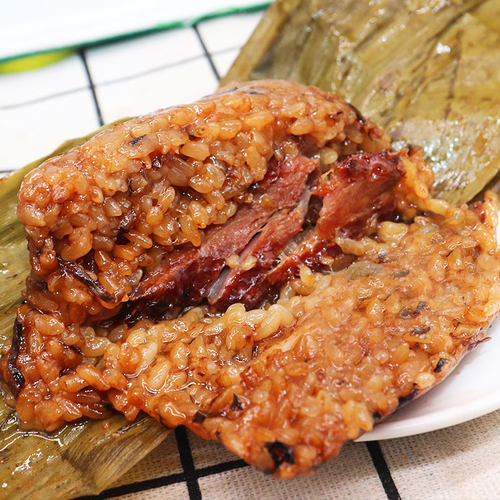 遂雅蛋黄鲜肉粽子端午粽真空袋装新中式即食下午茶米香浓郁