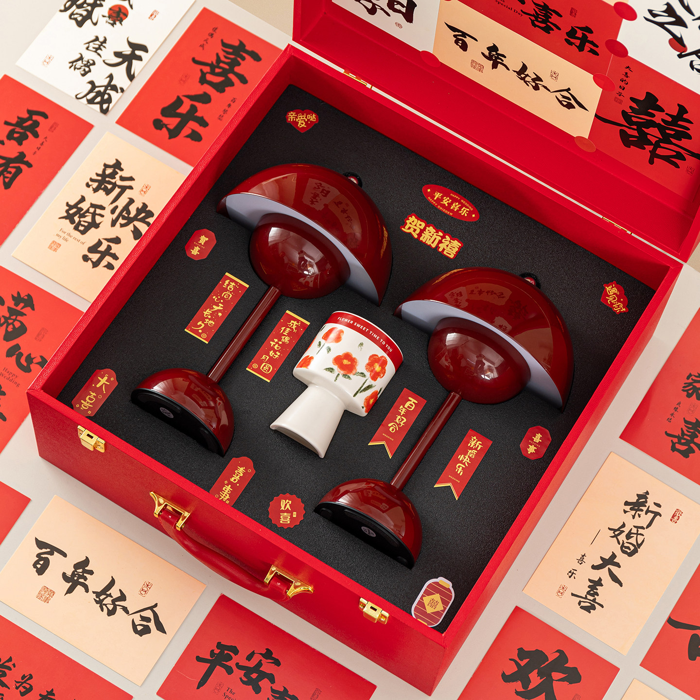 唐呈结婚礼物送新人新娘女方陪嫁用品新婚夜长明灯一对婚房床头灯