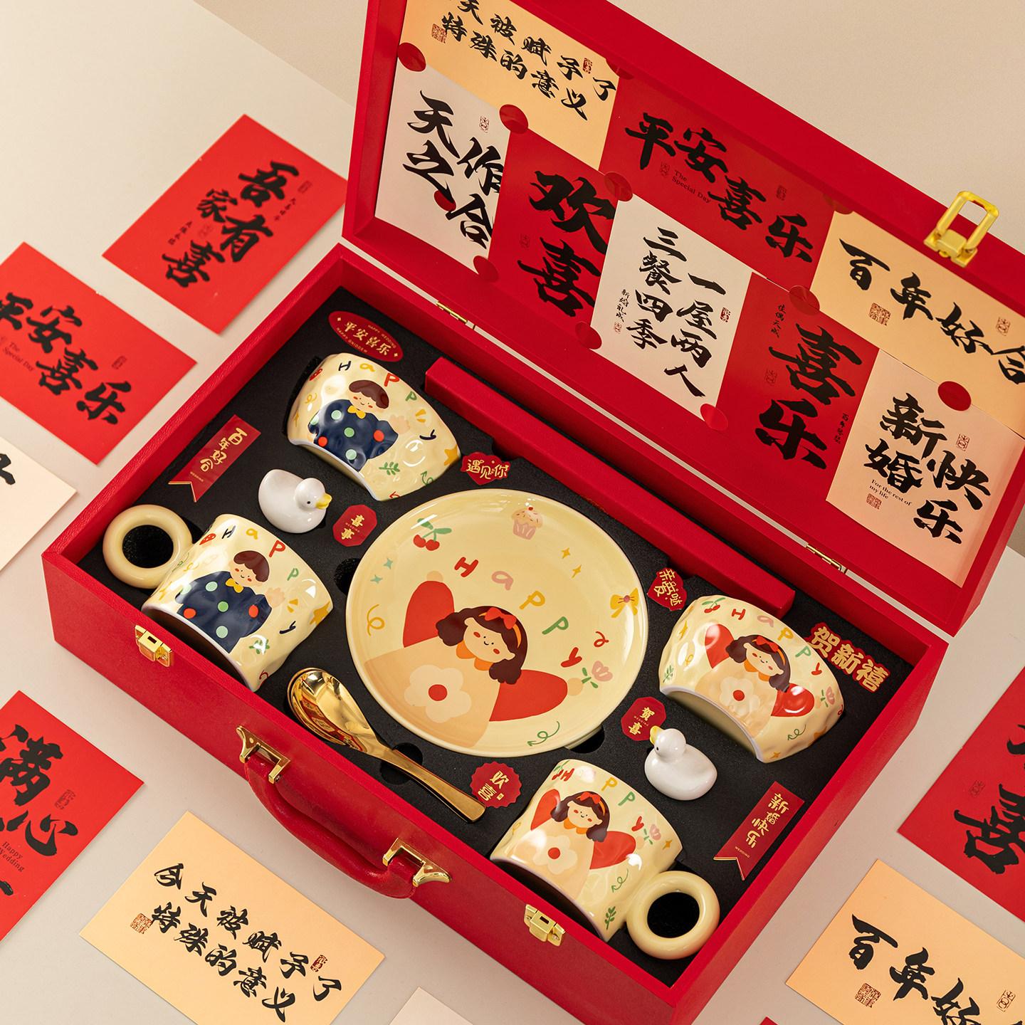 唐呈新婚送礼创意碗筷套装