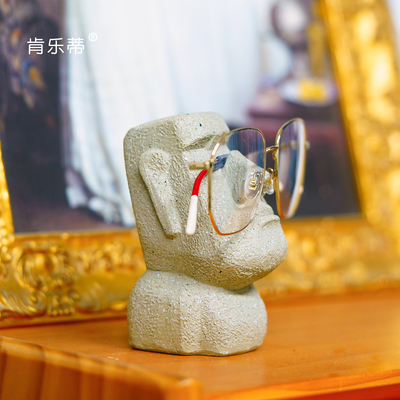 给原始人戴个眼镜复活节岛创意