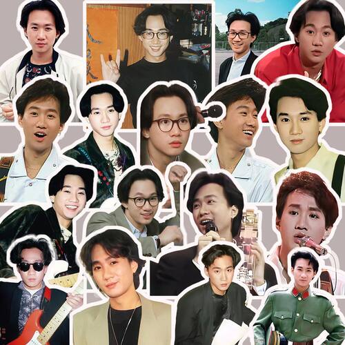 黄家驹单人高清贴纸乐队主唱纪念册diy明星应援手账手机壳防水