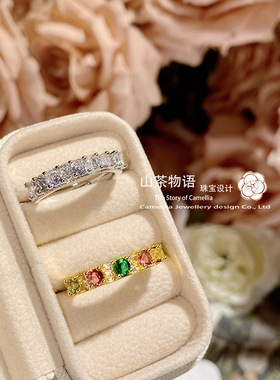 开口戒指黄金色活口指环女饰品