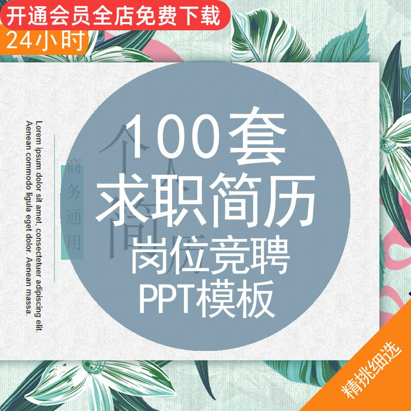 资料个人大学生求职简历ppt模板岗位竞聘竞选工作应聘自我介绍素材