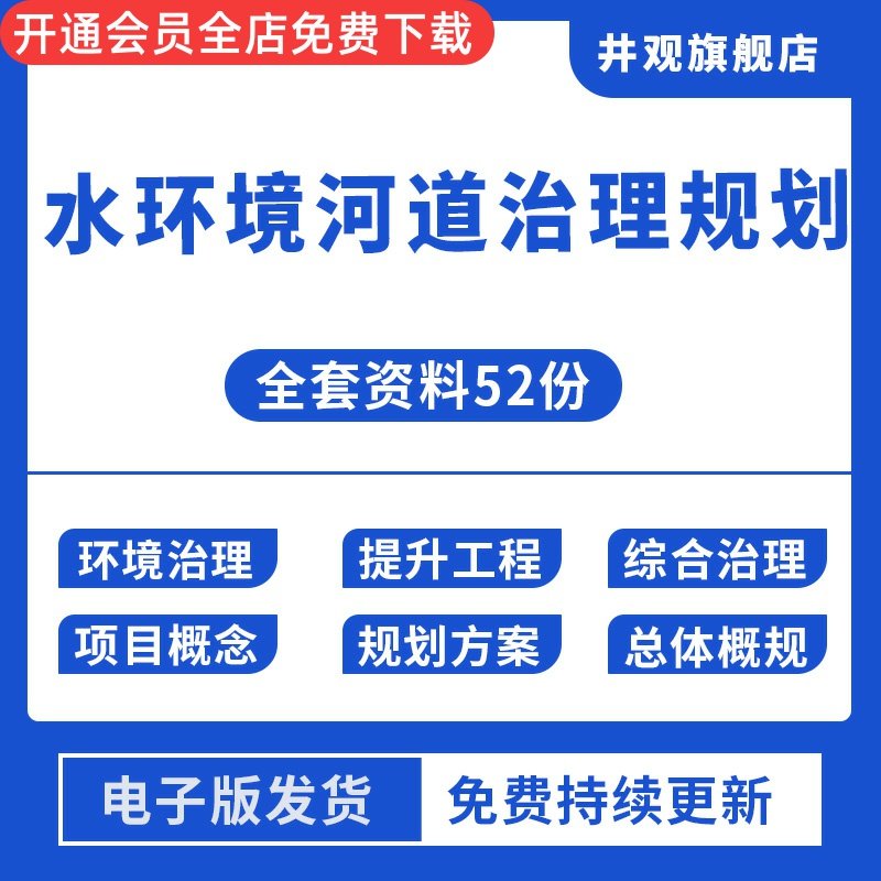 水环境河道治理规划湖水库环湖环境提升工程水环境综合治理项目概念性