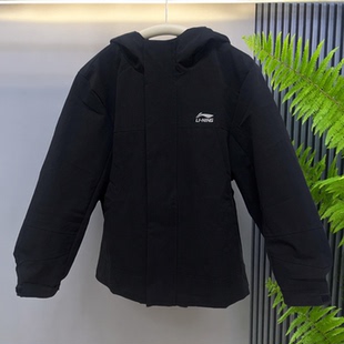 男童中大童黑色风衣外套加薄绒时尚休闲运功品牌断码外套
