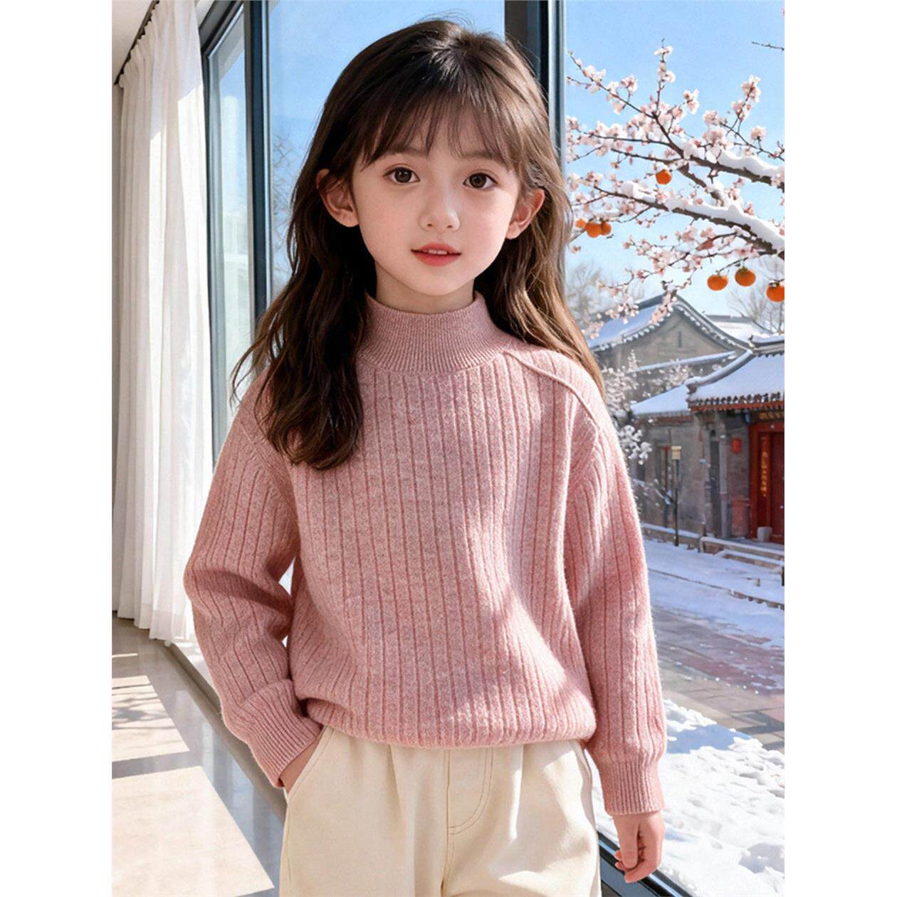 男女童打底衫秋冬2026