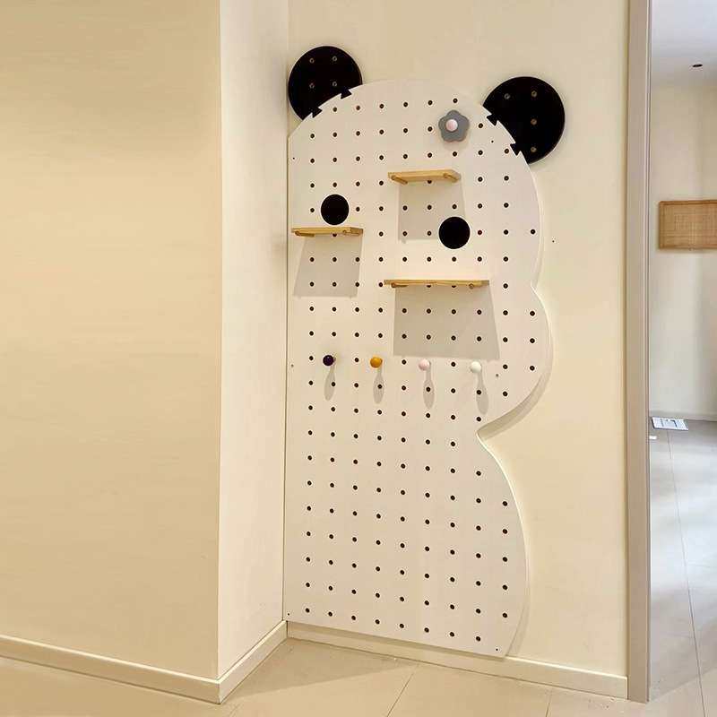 实木洞洞板置物架木质收纳架入户玄关一体全身试衣镜隔板墙面壁挂,收纳整理,收纳洞洞板,淘宝优惠券,粉丝福利购,淘宝优惠卷