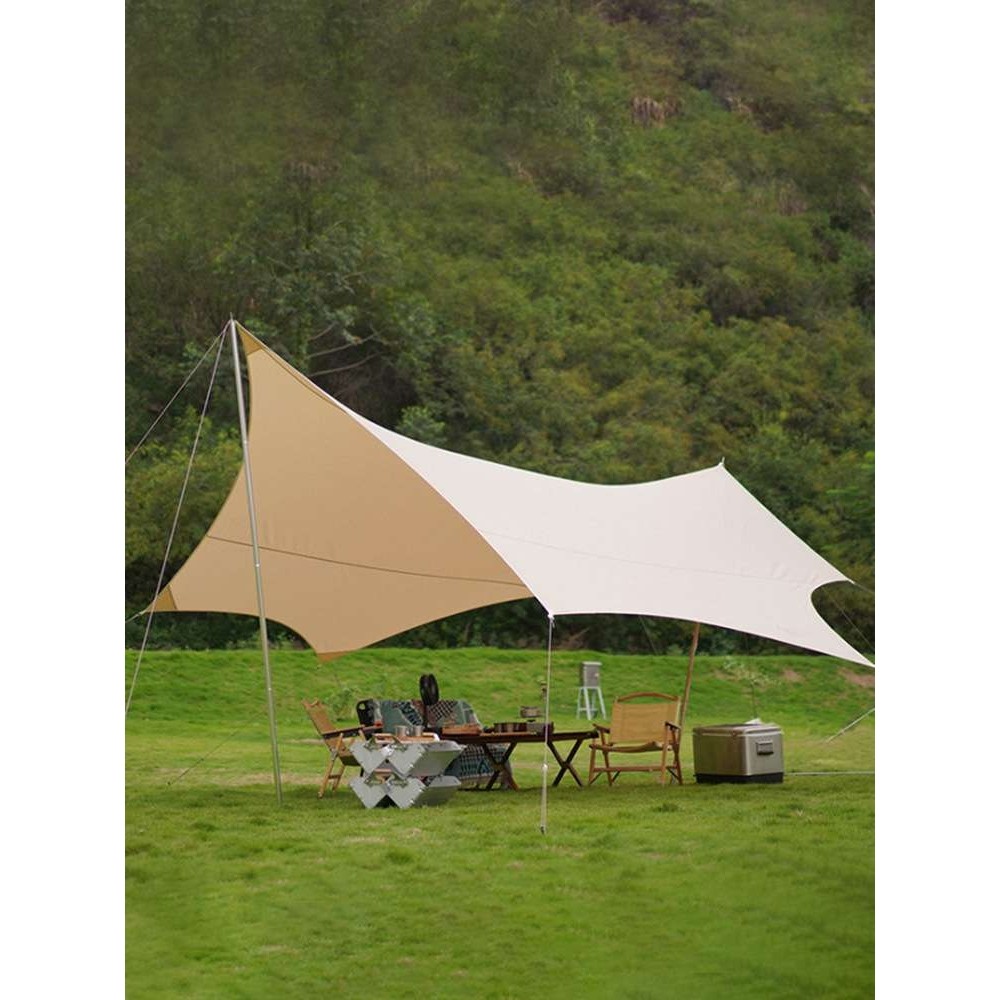 蝶形黑胶六角天幕帐篷户外野餐露营装备超大牛津布野营防雨遮阳棚,五金/工具,防晒网/遮光网/遮阳网,淘宝优惠券,粉丝福利购,淘宝优惠卷