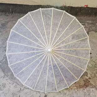 绢伞透明丝绢伞跳舞舞蹈伞工艺演出道具油纸伞装饰伞古典花