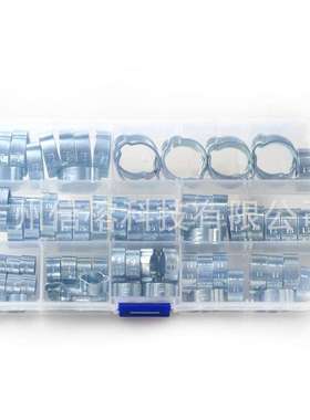 双耳箍圈80PCS盒装 镀锌双耳卡箍 环保双耳无极环箍 耳型密封管夹