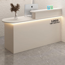 吧台收银台店铺小型美容院柜台简约现代商用吧台桌公司前台接待台