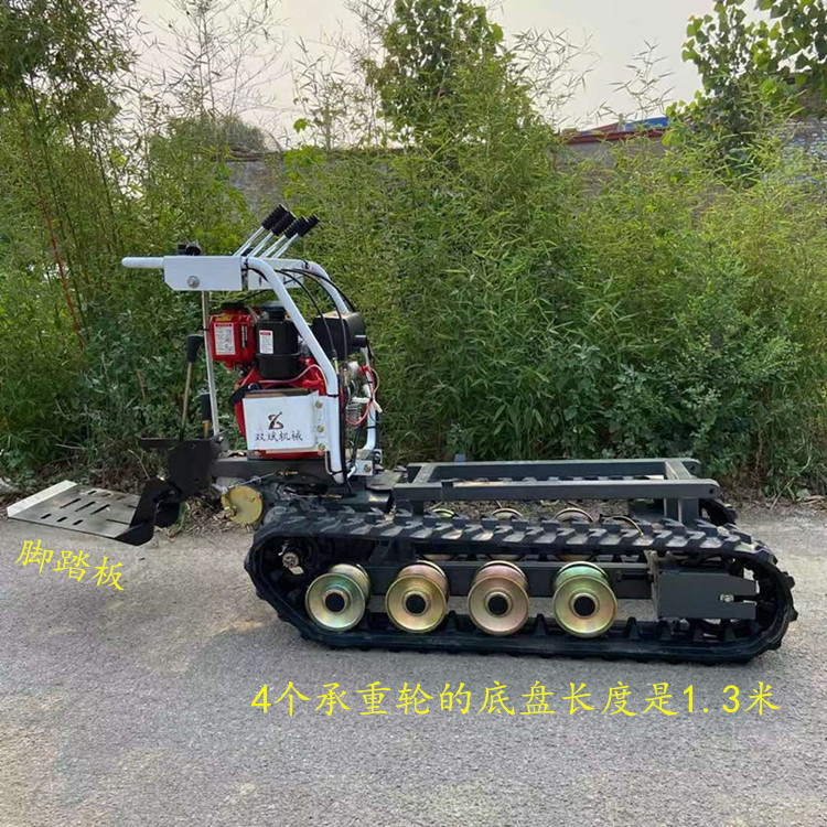 双斌小型履带底盘行走总成改装旋耕开沟果园山地四不像爬坡机配件