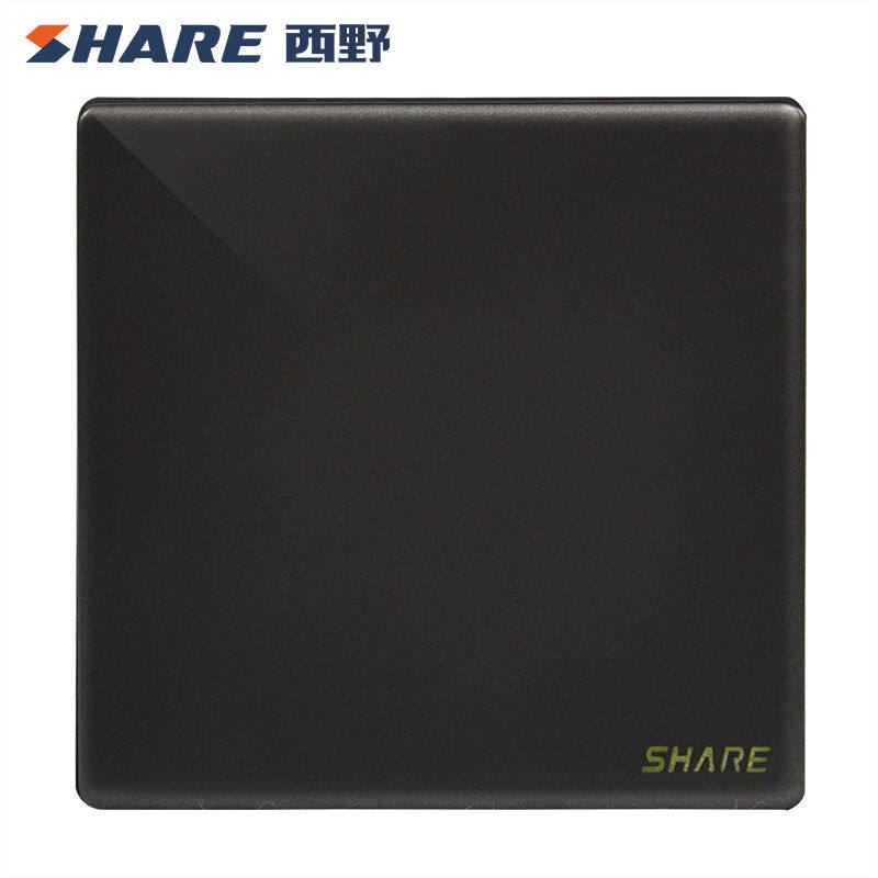 西野(SHARE)梦彩晶钻灰系列家用墙壁开关面板86型定制创意图案家