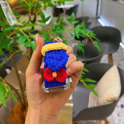 适用Applewatch苹果表带纯手工钩织秋冬女款iwatch苹果手表带毛绒