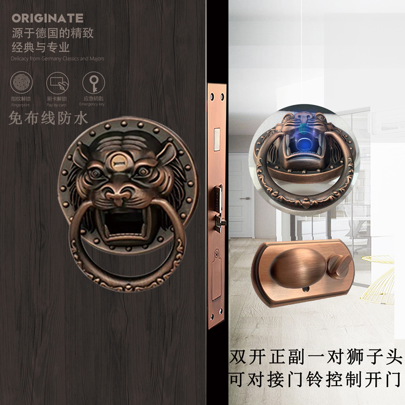 古典防水不锈钢智能免布线庭院门