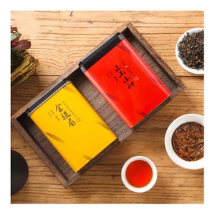 罐 50g 武夷山红茶新茶金骏眉正山小种浓香蜜香型两罐铁罐组合装