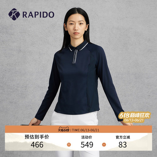 RAPIDO雳霹道女士长袖POLO衫
