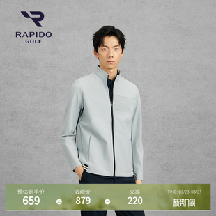 RAPIDO雳霹道春夏男士 高尔夫GOLF前胸拼接立领夹克外套