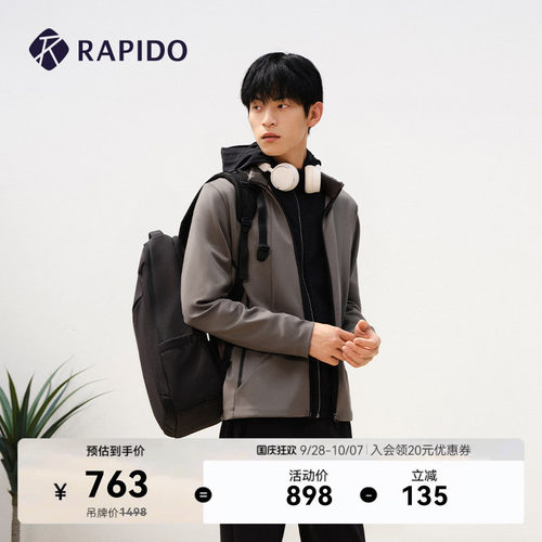RAPIDO雳霹道男士one mile经典立领休闲夹克外套