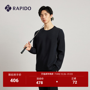 休闲圆领套头卫衣长袖 RAPIDO雳霹道2025年春夏男士 T恤衫 新品
