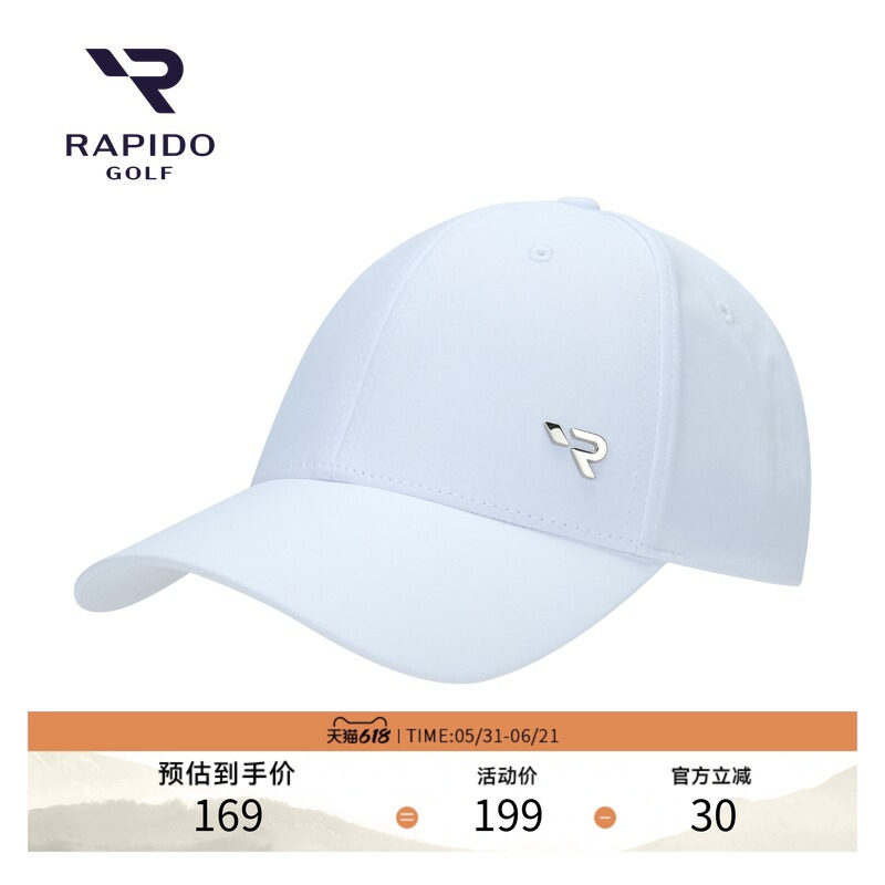 RAPIDO睿必度春夏男女同款高尔夫GOLF鸭舌棒球帽雳霹道