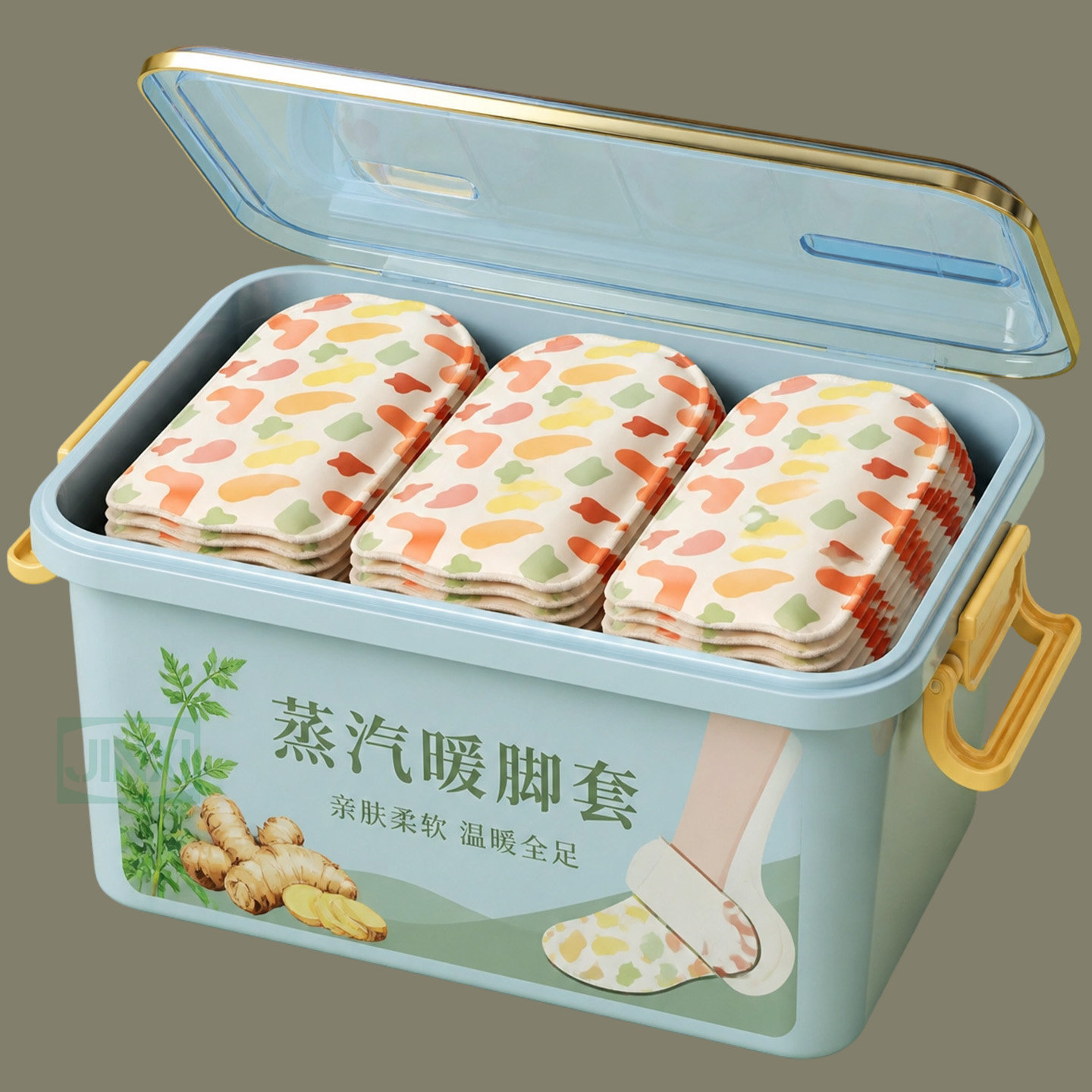 超大号暖足贴女穿戴式脚套发热暖宝可行走蒸汽热敷恒温发热暖脚贴