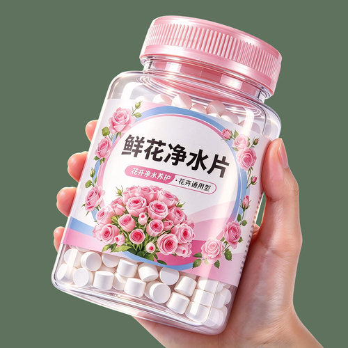 净水片花店学校插花卉鲜花保鲜剂