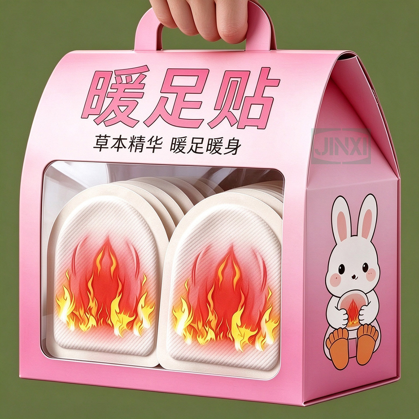 持续发热【生姜暖足贴】柔软透气