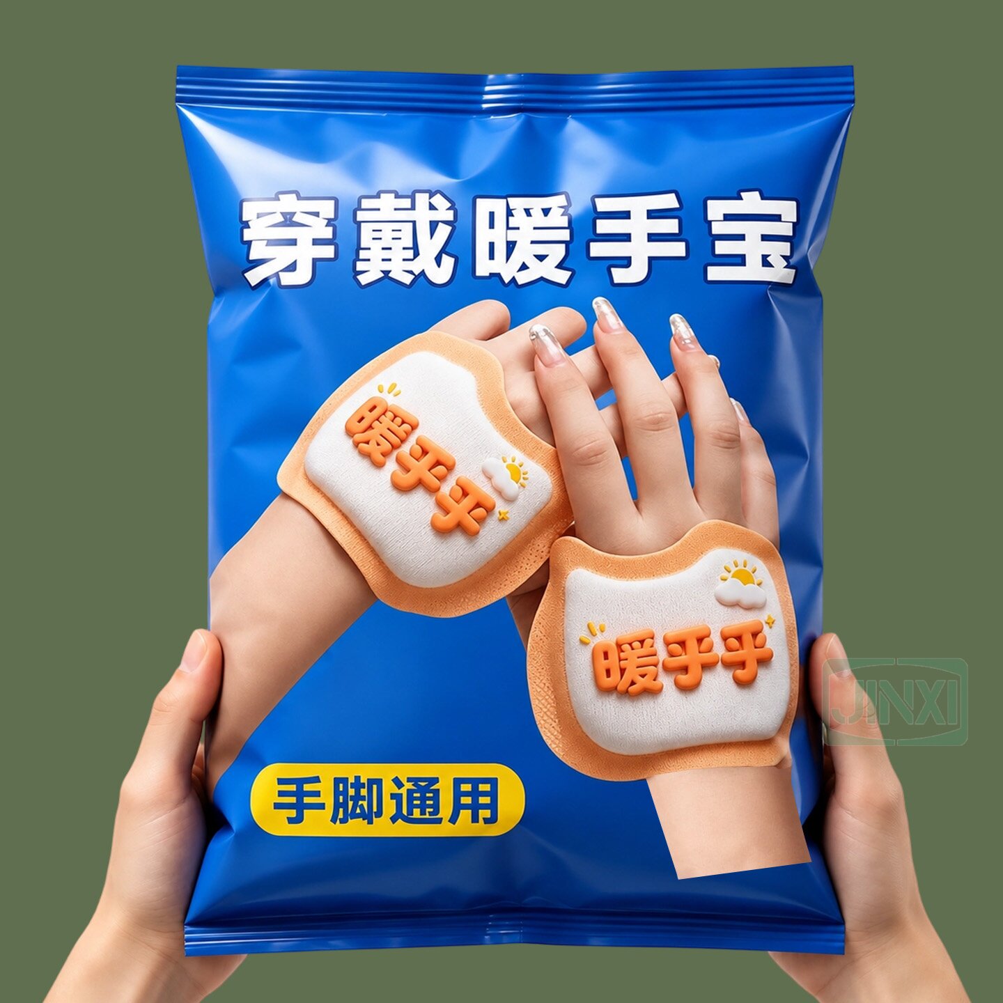 蒸汽自发热暖手贴穿戴式