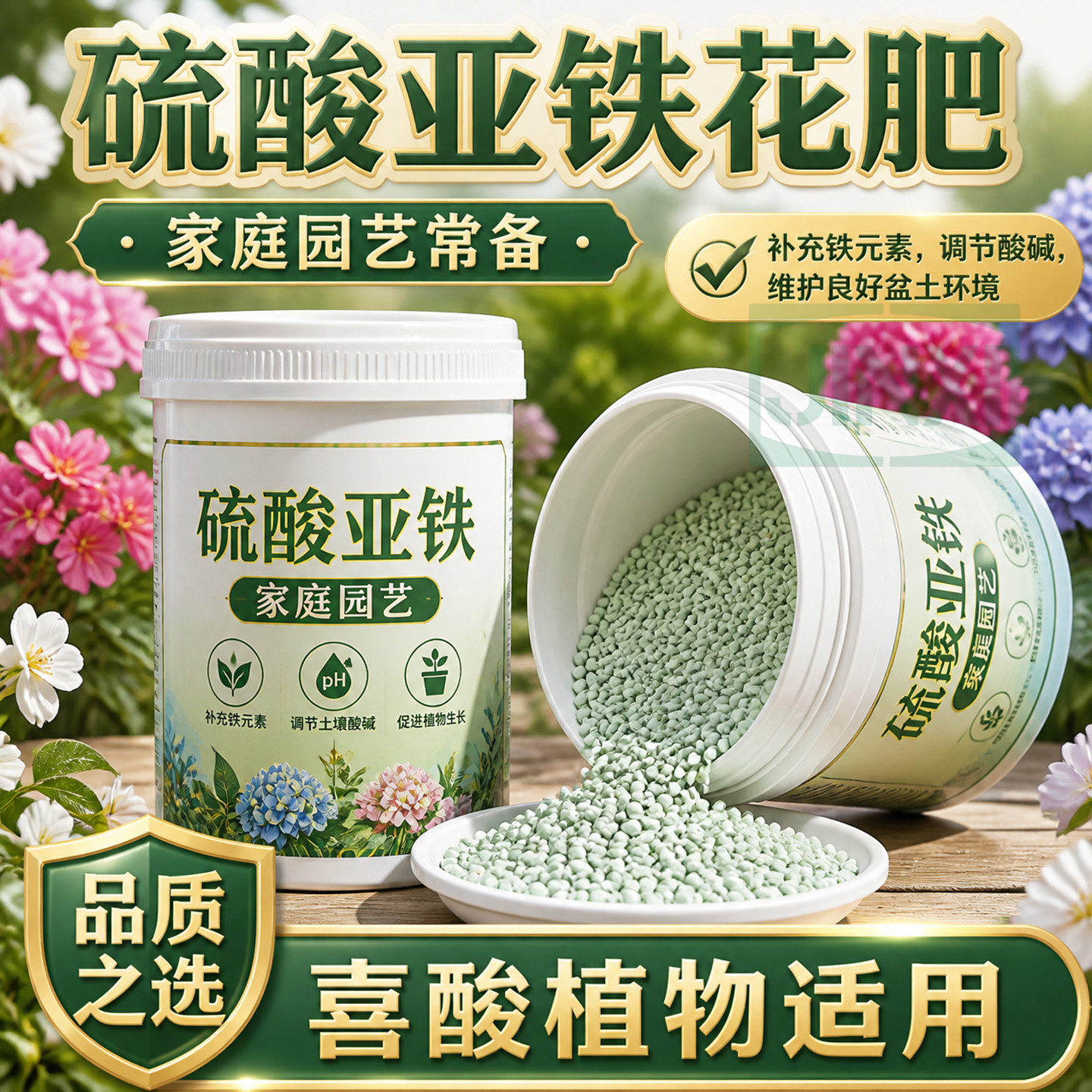 硫酸亚铁【调节酸碱+改善黄叶】