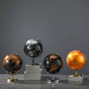 新款 饰品礼 地球仪全英文摆件小号酒柜办公室书房桌面客厅家居装