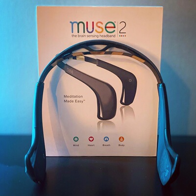 美国直邮Muse 2 冥想辅助头环大脑感应智能减压头带专注力