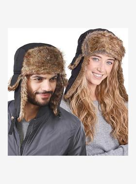 Men Women Snow Winter Trapper Hat with Ear Flaps Aviator Hat