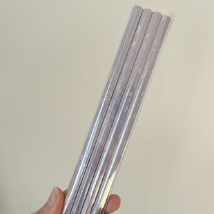 现货 日本制文具六角木质铅笔卡通bulingbuling闪亮亮全息2B铅笔