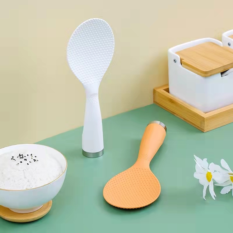 饭勺家用不粘米饭勺电饭煲勺子盛饭勺可立创意笑脸塑料打饭勺饭铲