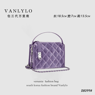 18.5 13.5 包三代万里鹿新款 D8099 单肩包 丝绒盒子