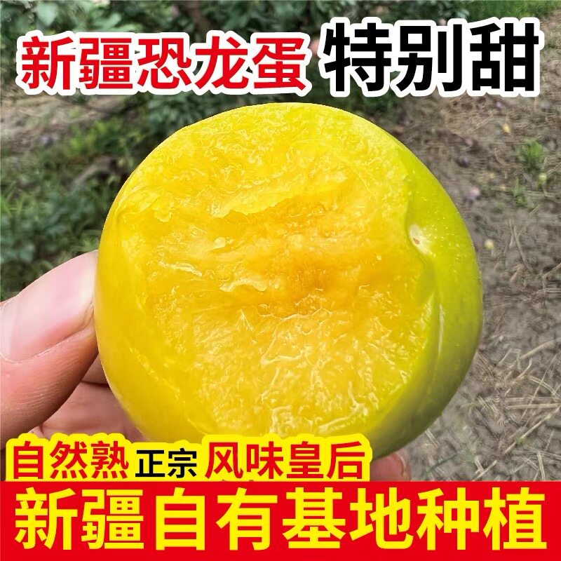 新疆风味皇后恐龙蛋李子产地应季新鲜水果现摘当季现发整箱