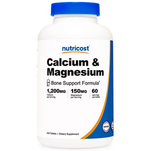美国nutricost进口碳酸钙+碳酸镁中老年补钙成人钙片强健骨骼