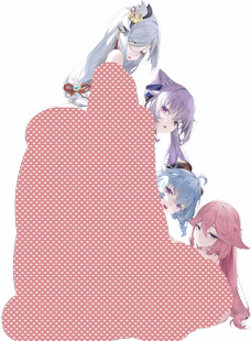 原神申鹤刻晴甘雨八重神子双面亚克力立牌