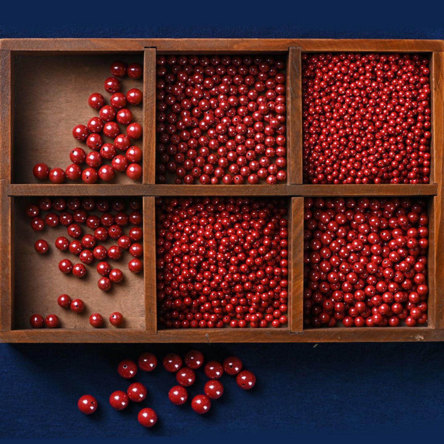 朱砂散珠帝王砂紫金砂DIY散珠高级感水晶朱砂珠子朱砂低含量,珠宝/钻石/翡翠,DIY配件,淘宝优惠券,粉丝福利购,淘宝优惠卷