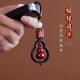 朱砂葫芦汽车钥匙扣挂件吊坠挂饰钥匙链绳圈环男低含量创意高档