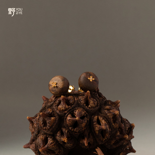 由子野桂花陈酿925银沉香耳钉