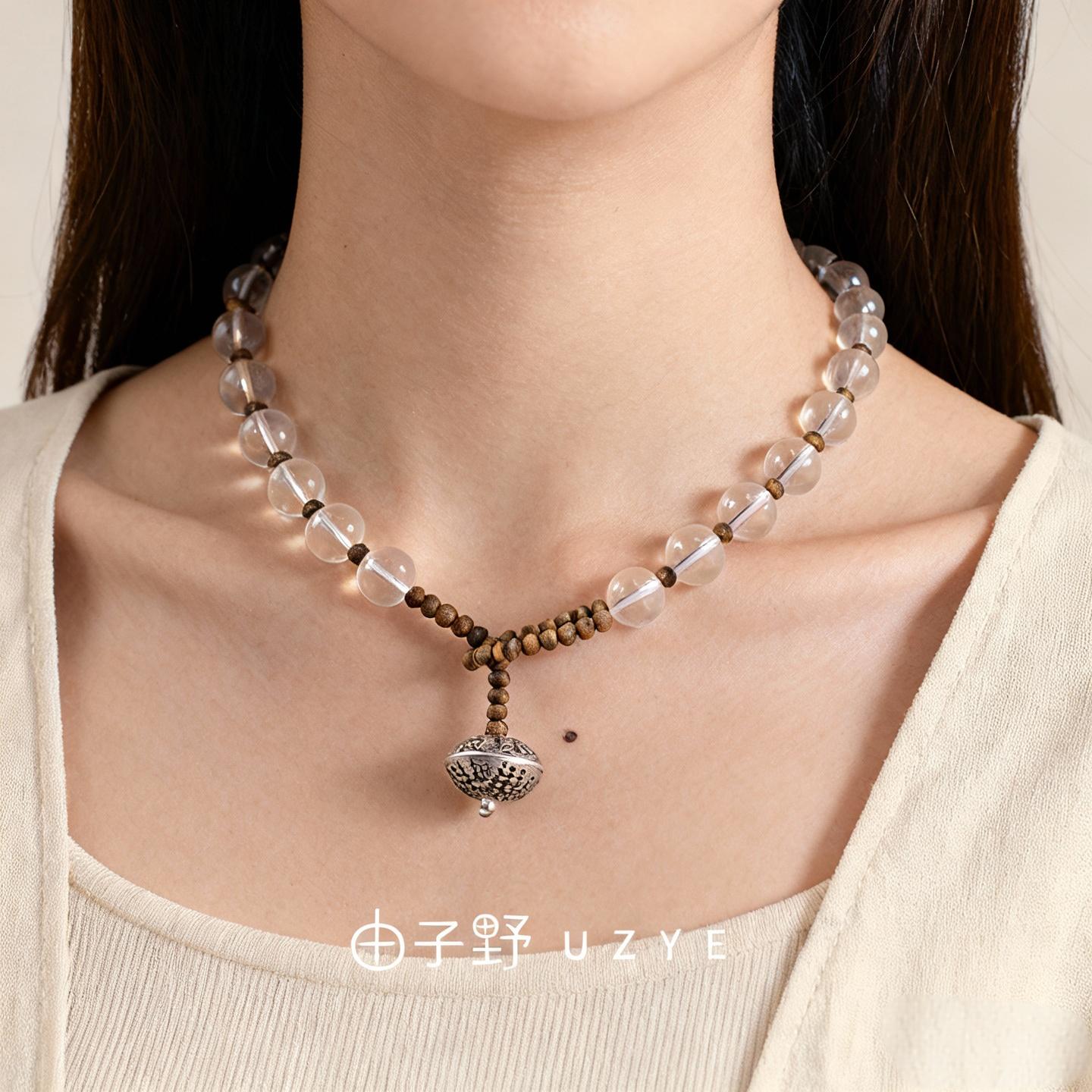 高端天然水晶项链女配饰高级感