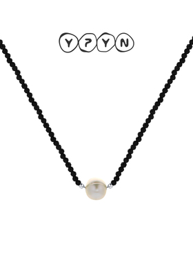 一撇一捺YPYN珍珠项链小众设计感925银ins冷淡风高级感2024年新款