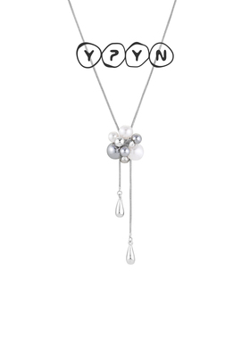 一撇一捺银色衣链轻奢时髦