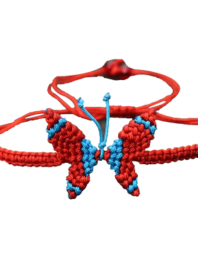 蝴蝶手链纯手工diy课动物成品