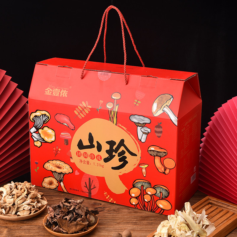 金壹儂山珍干貨特產(chǎn)菌菇禮盒春節(jié)年貨員工福利商務(wù)禮品送禮團(tuán)購