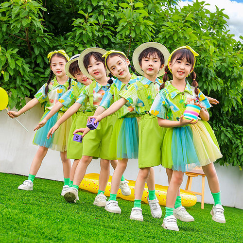 儿童啦啦队表演服幼儿园舞蹈演